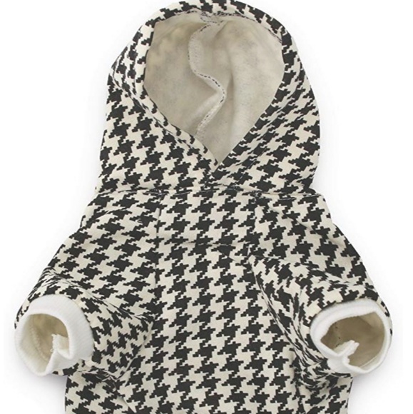 Small Dog houndstooth hoodie **Last one - Picture 1 of 5